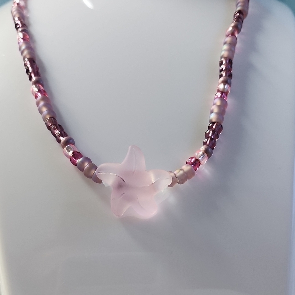 Pink & Purple Starfish Pendant!